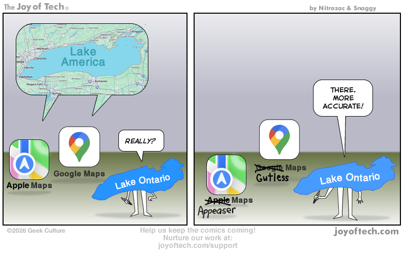 Google VS Lake Ontario